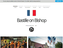 Tablet Screenshot of bastilleonbishop.com